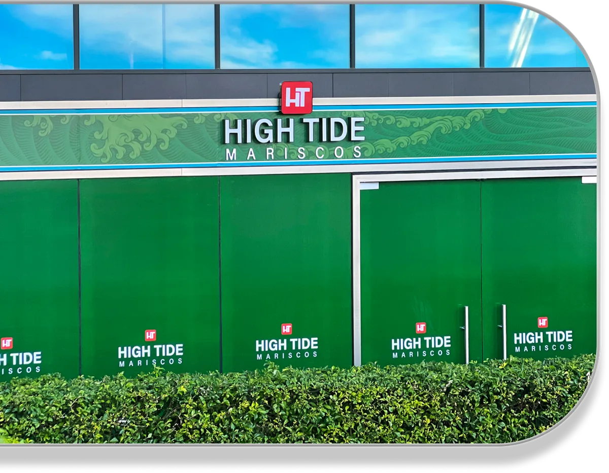 Fachada de High Tide Mariscos